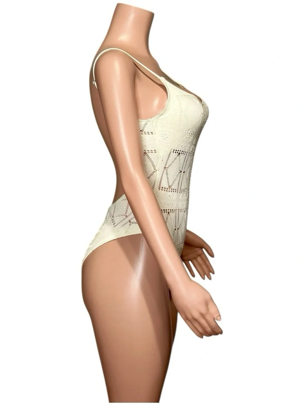 FRANKIES BIKINIS Juliet Cheeky One Piece Swimsuit, Angel Dust, Medium
